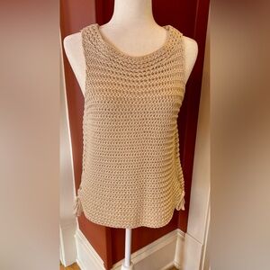 GAP Beige Knit Sleeveless Top